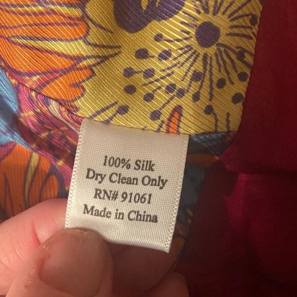 Johnny Was BIYA 100% Silk Embroidered Blazer, XS - Picture 8 of 9